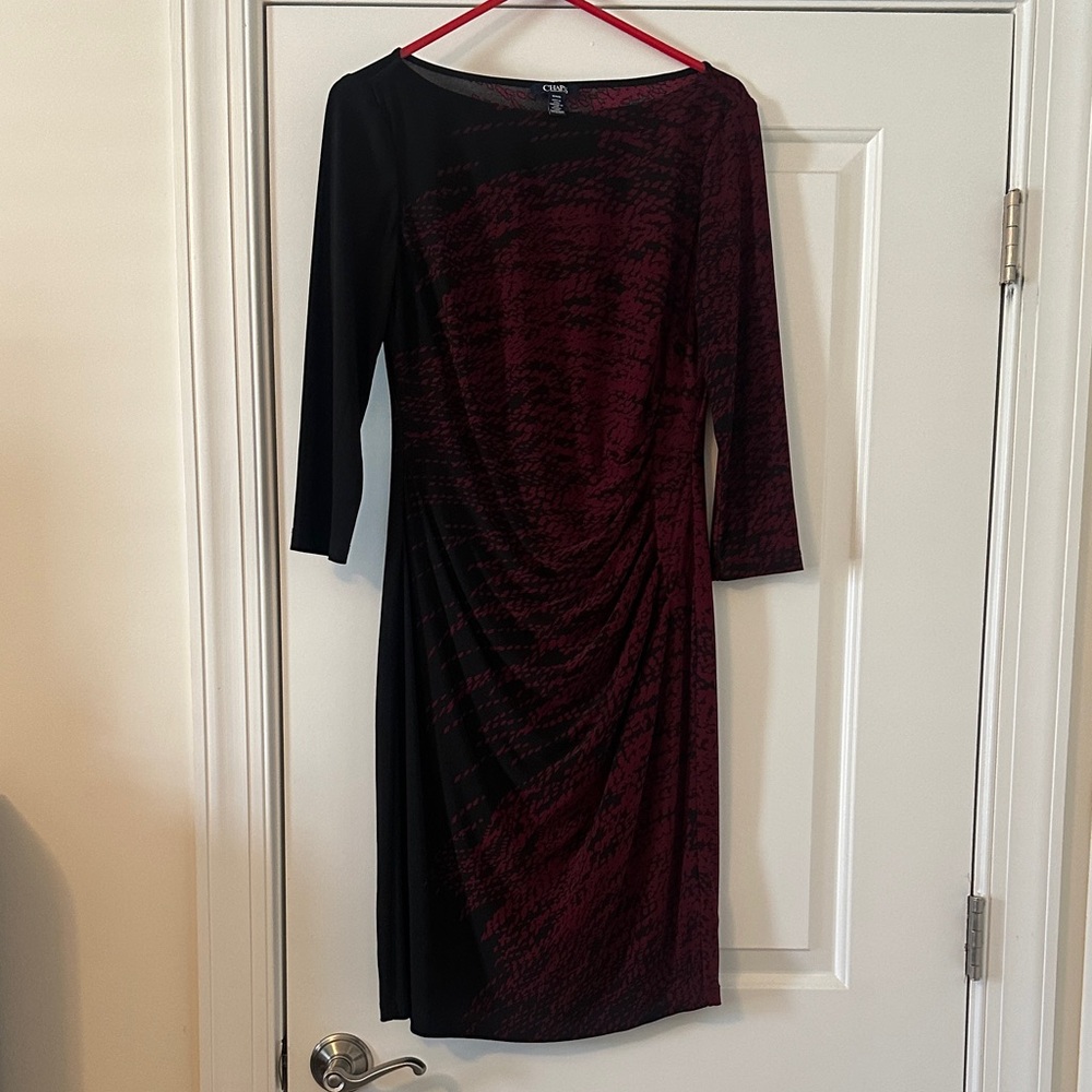 Chaps Elegant Black and Red Women's Dress